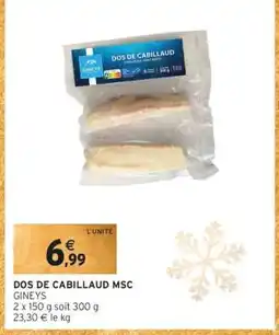 Intermarché Dos de cabillaud msc offre