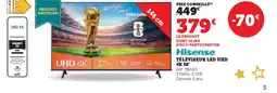 Hyper U HISENSE Téléviseur led uhd 4k 58" offre