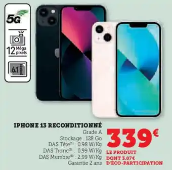 Iphone 13 reconditionné