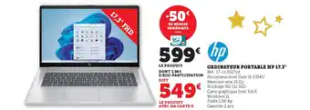 Hyper U HP Ordinateur portable 17.3" offre