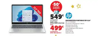 Hyper U HP Ordinateur portable 15,6" offre