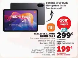 Hyper U XIAOMI Tablette redmi pad 2 offre