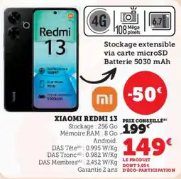 Hyper U XIAOMI Redmi 13 offre