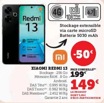 Hyper U XIAOMI Redmi 13 offre