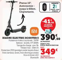 Hyper U XIAOMI Electric scooter 5 offre