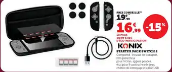 Hyper U KONIX Starter pack switch 2 offre