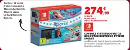 Hyper U NINTENDO SWITCH Console nintendo switch neon pack sports offre
