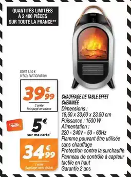 Netto Netto - chauffage de table effet offre