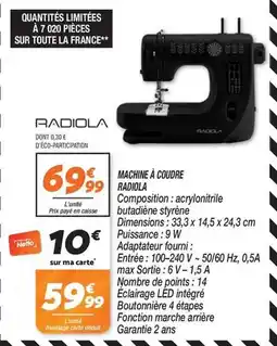 Netto Netto - machine à coudre radiola offre