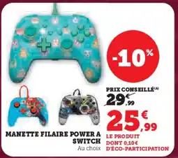 Hyper U Manette filaire power a switch offre