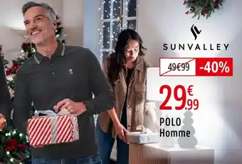 Intersport Polo homme sunvalley offre