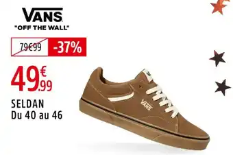 Intersport Seldan vans off the wall offre