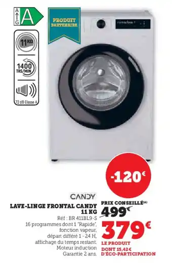 Hyper U CANDY Lave-linge frontal offre