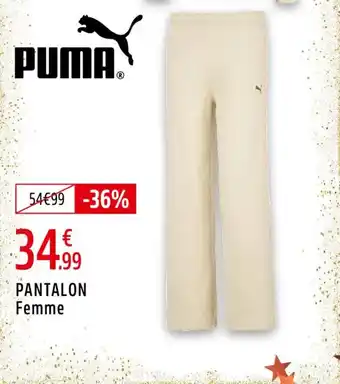 Intersport Pantalon femme puma offre