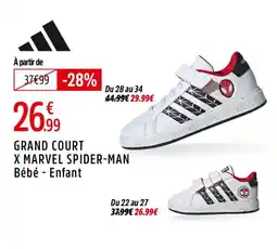 Intersport Grand court x marvel spider-man offre