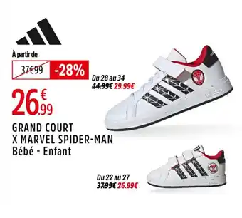 Intersport Grand court x marvel spider-man offre