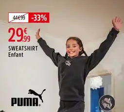 Intersport Sweatshirt enfant puma offre