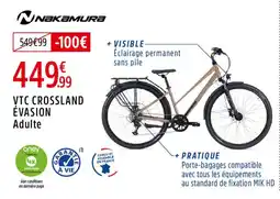 Intersport Vtc crossland évasion adulte offre