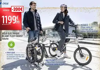 Intersport Vélo électrique pliant flexy boost adulte offre