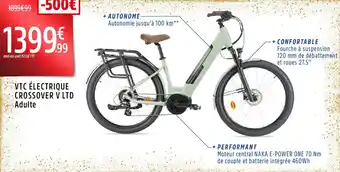 Intersport Vtc électrique crossover v ltd adulte offre