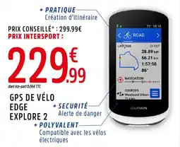 Intersport Gps de vélo edge explore 2 offre
