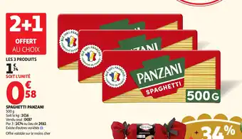 Auchan Spaghetti panzani offre