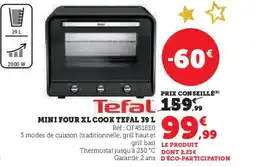 Hyper U TEFAL Mini four xl cook offre