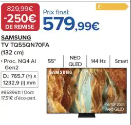 Costco SAMSUNG TV TQ55QN70FA offre