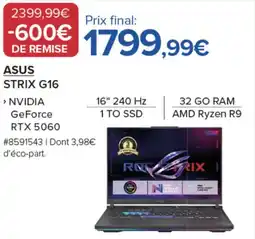 Costco ASUS STRIX G16 offre