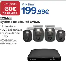 Costco SWANN Système de Sécurité DVR2K offre