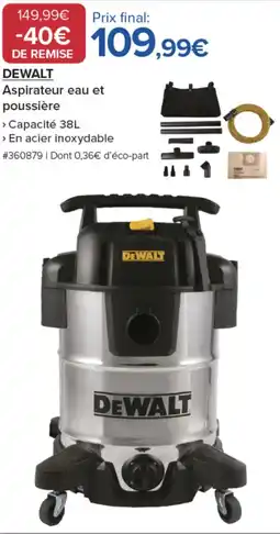 Costco DEWALT Aspirateur eau et poussière offre