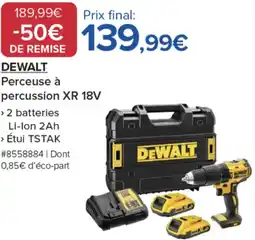 Costco DEWALT Perceuse à percussion XR 18V offre