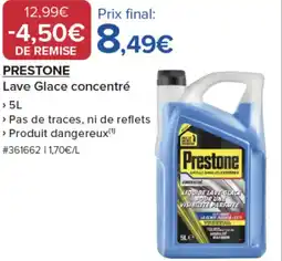 Costco PRESTONE Lave Glace concentré offre