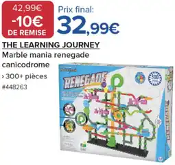 Costco THE LEARNING JOURNEY Marble mania renegade canicodrome offre