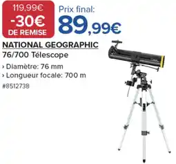 Costco NATIONAL GEOGRAPHIC 76/700 Télescope offre