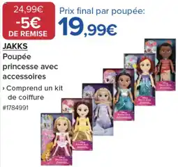 Costco JAKKS Poupée princesse avec accessoires offre