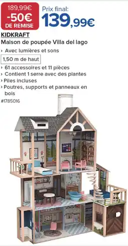 Costco KIDKRAFT Maison de poupée Villa del lago offre