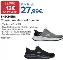 Costco SKECHERS Chaussures de sport homme offre