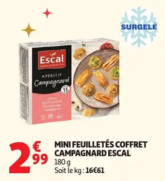 Auchan Mini feuilletés coffret campagnard escal offre