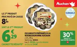 Auchan Escargots préparés à la bourguignonne auchan offre