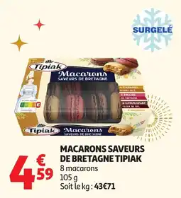 Auchan Macarons saveurs de bretagne tipiak offre