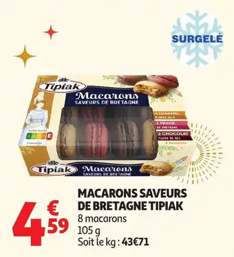 Auchan Macarons saveurs de bretagne tipiak offre