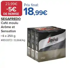 Costco SEGAFREDO Café moulu Arôme et Sensation offre