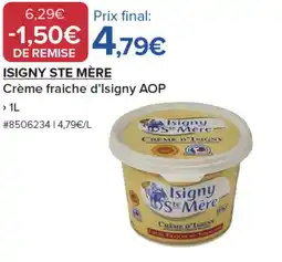 Costco ISIGNY STE MÈRE Crème fraiche d'Isigny AOP offre