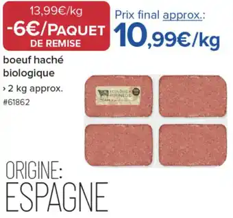 Costco boeuf haché biologique offre
