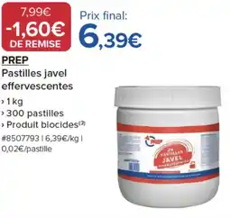 Costco PREP Pastilles javel effervescentes offre