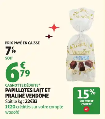 Auchan Papillotes laitet praliné vendôme offre