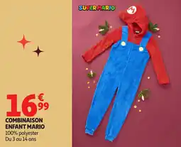 Auchan Combinaison enfant mario offre