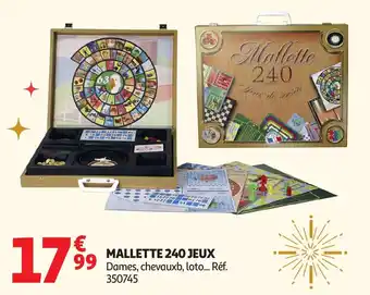 Auchan Mallette 240 jeux offre