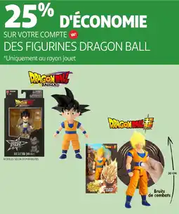Auchan Des figurines dragon ball offre